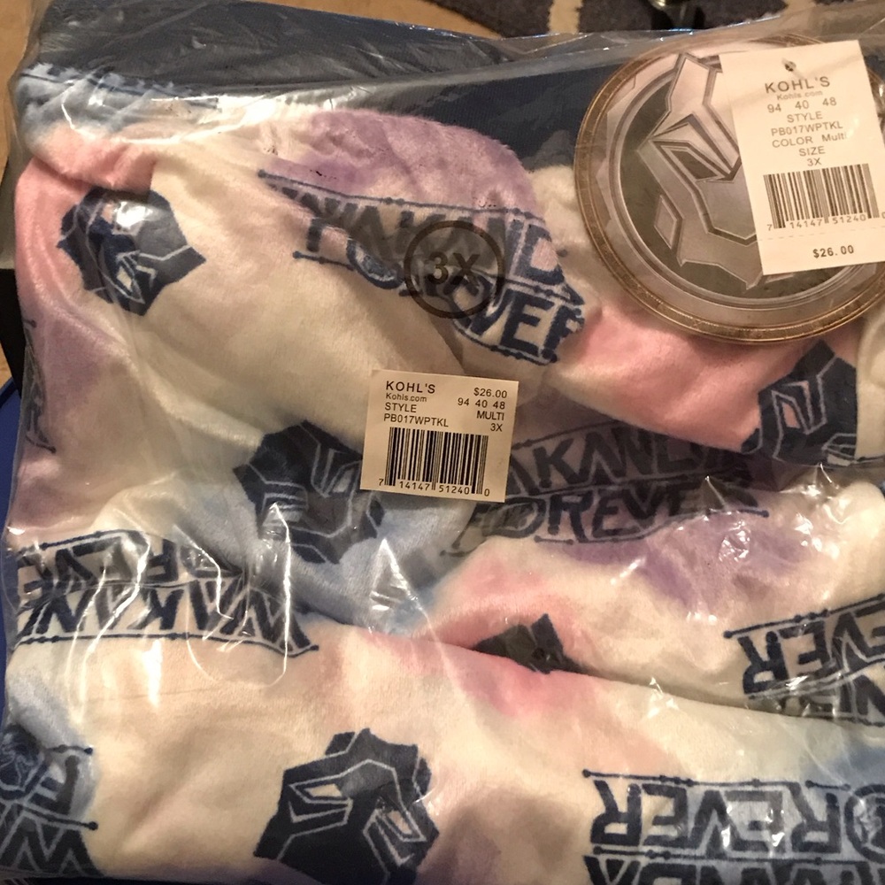 Kohl's Blue and White Graphic Pajamas from Marvel